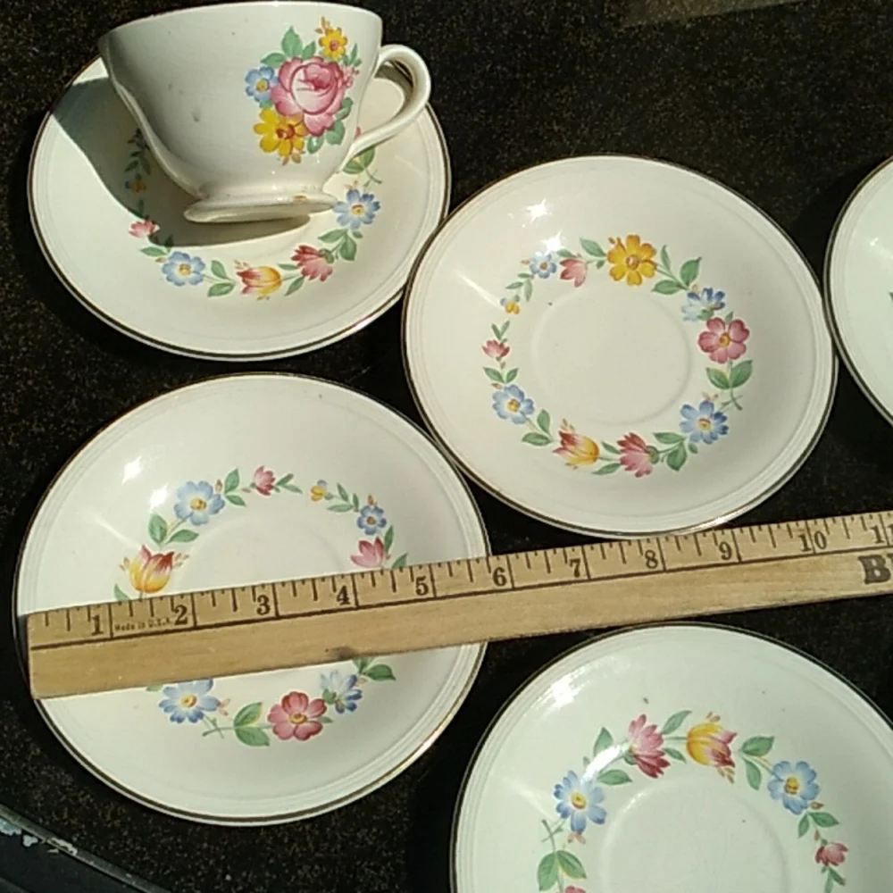 ❣️ COMING 🔜  Edwin Knowles Bowls Saucers Lot of SIX VINTAGE BEAUTIES   VNPLVC